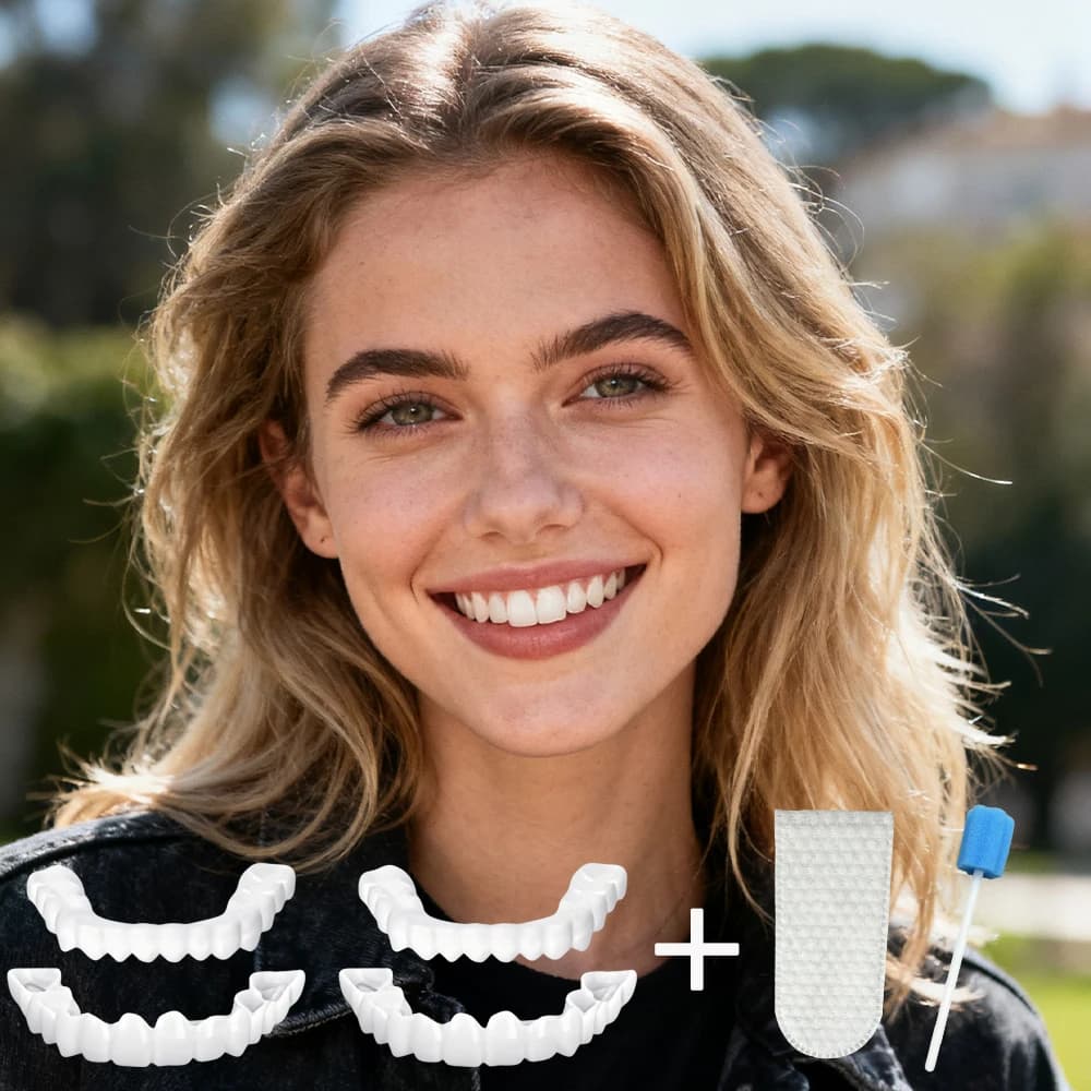 Nuove Faccette Dentali Riutilizzabili per Sbiancamento Istantaneo del Sorriso, Indossabili Ripetutamente H2931
