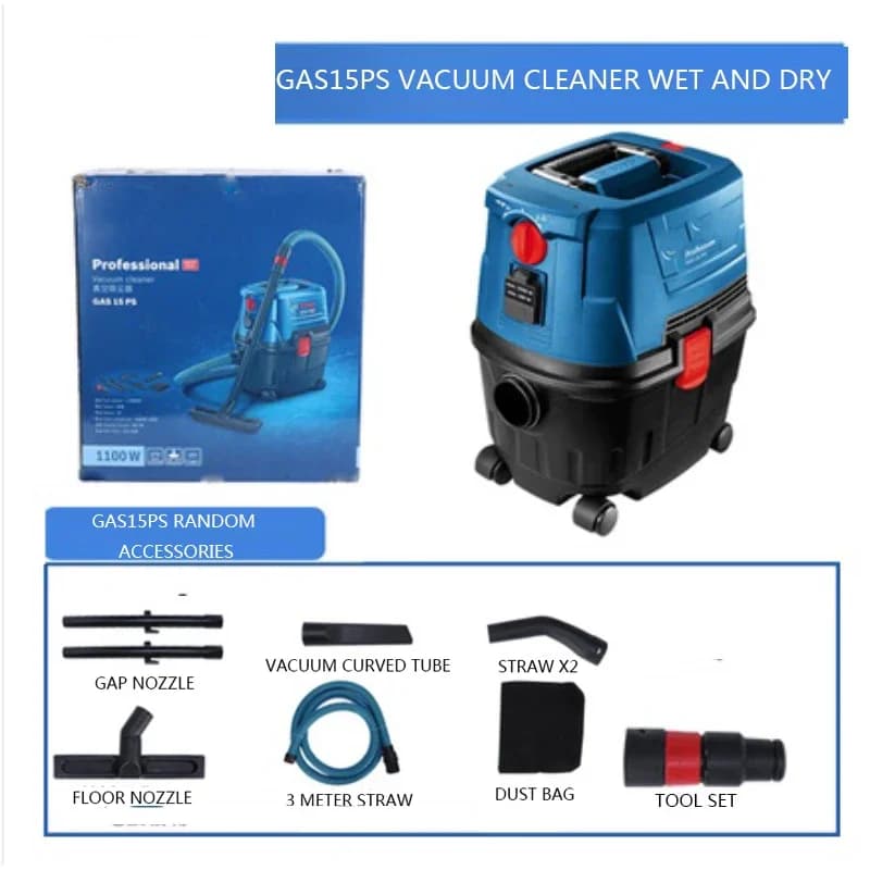 New Electric Vacuum Cleaner 220V/1100W Dry And Wet Blowing Three-purpose Electric Vacuum Cleaner