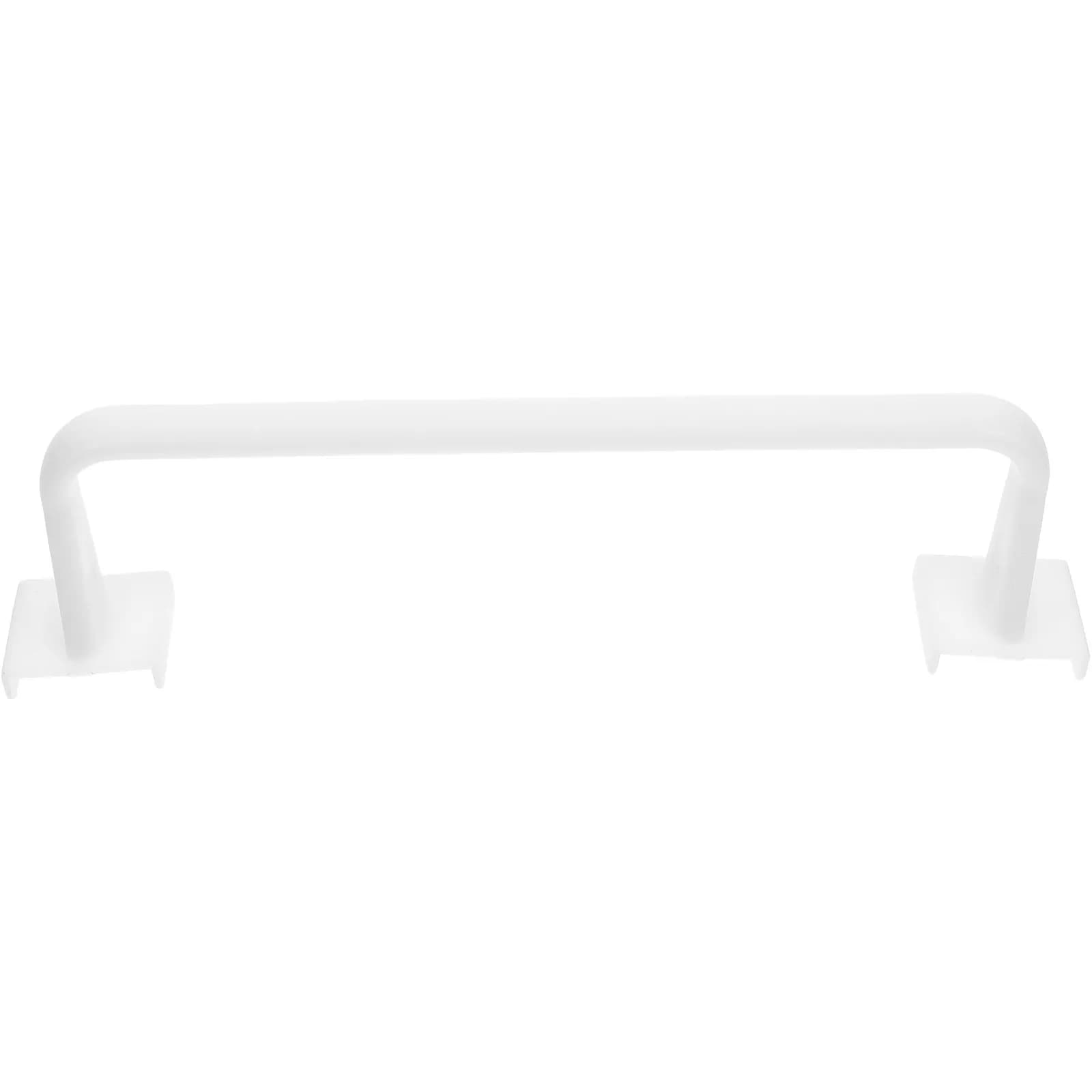 2 Pezzi Portasciugamani Adesivo Senza Foratura Impermeabile Salvaspazio per Bagno Cucina, Porta Asciugamani Bianco, Porta Strofinacci Nero