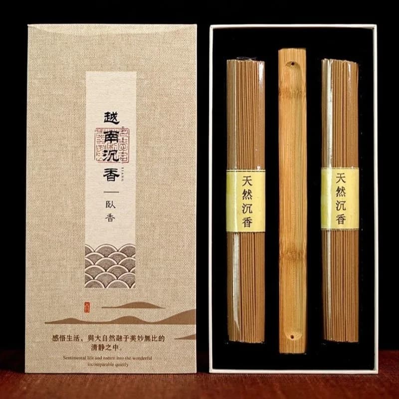 Bastoncini di Incenso Agarwood del Vietnam Nha Trang 180G, Confezione Regalo, per Casa, Ufficio, Purificazione e Fragranza Duratura