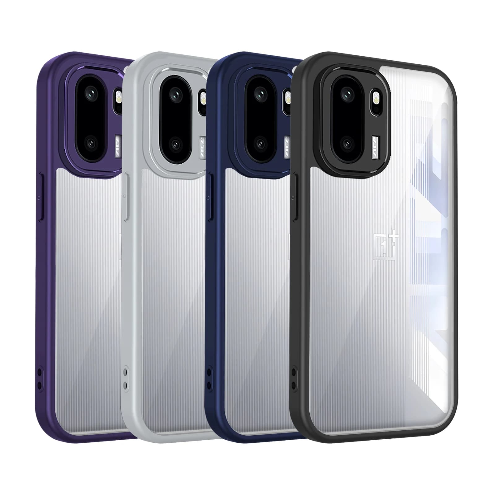 Oneplus 15R CPH2767 CPH2771 Custodia con cuscino d'aria antiurto in silicone Paraurti trasparente opaco Cover posteriore Custodia rigida per Oneplus15R 5G