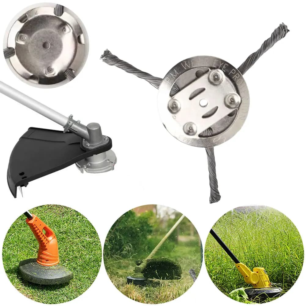 Lawnmower head Universal head for lawn Spare blade for weeds in metal for battery lawnmower