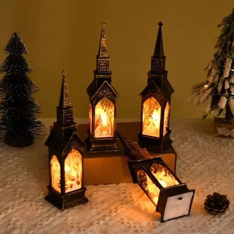 Decorazioni natalizie Luce notturna a LED Babbo Natale Pupazzo di neve Luce fata Ornamento da tavolo Decorazioni per la casa di Natale Atmosfera 2025 Regali di Natale