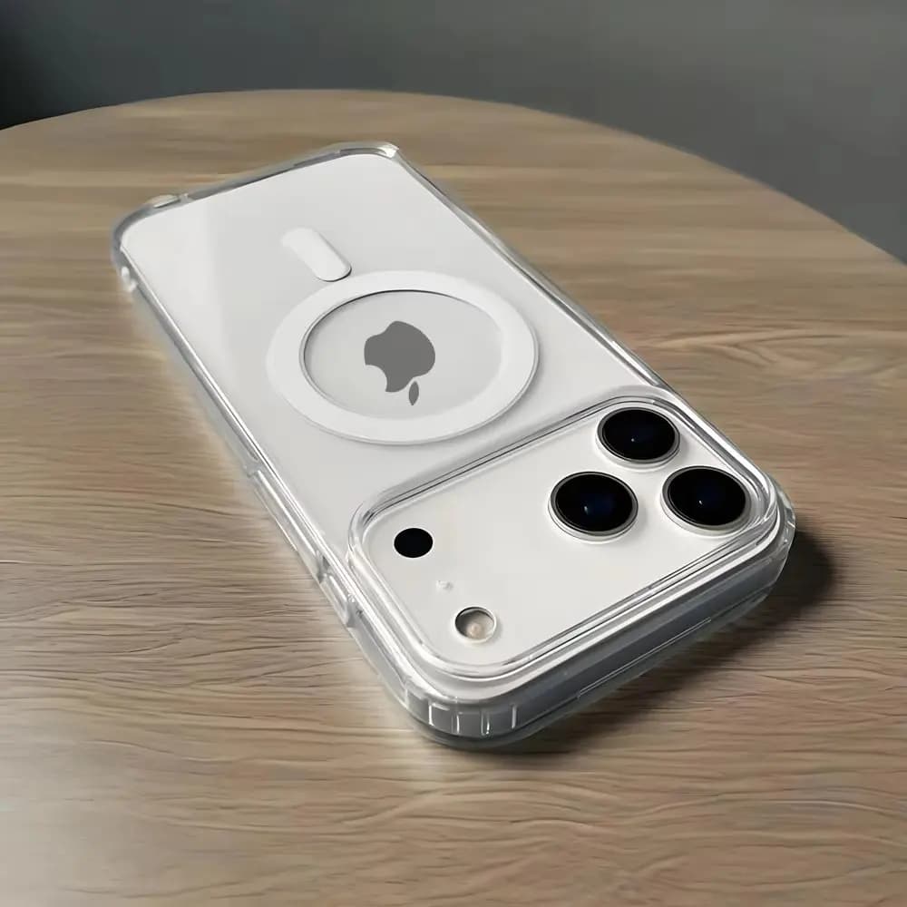 High quality Magnetic Be Wirelessly Charged Phone Case For iPhone 18 17 16 15 14 Pro Max Transparent Drop-resistant Back Cover