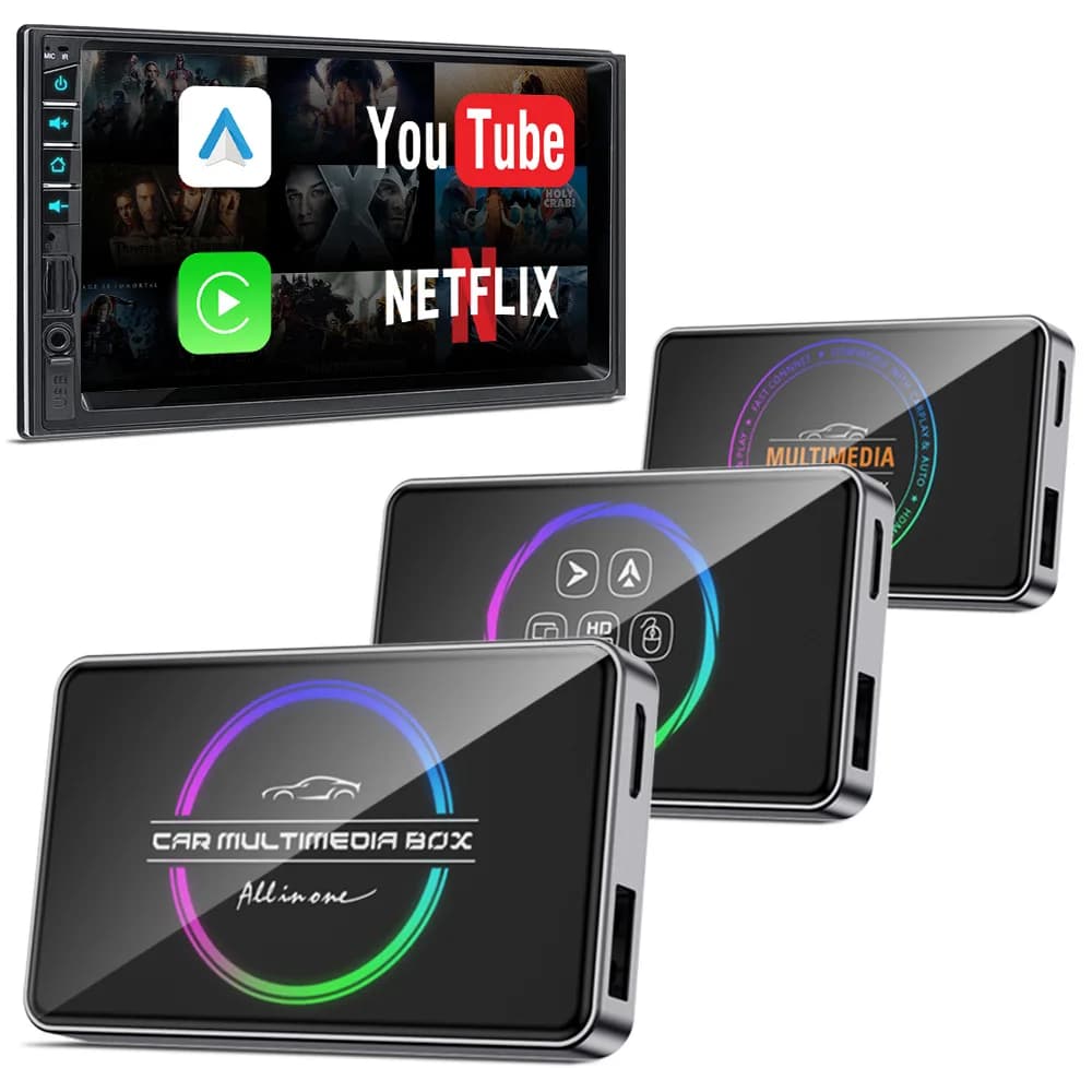 Adattatore video CarPlay a HDMI, doppio WIFI, da cablato a wireless, proiettore per schermo di interconnessione auto CarPlay