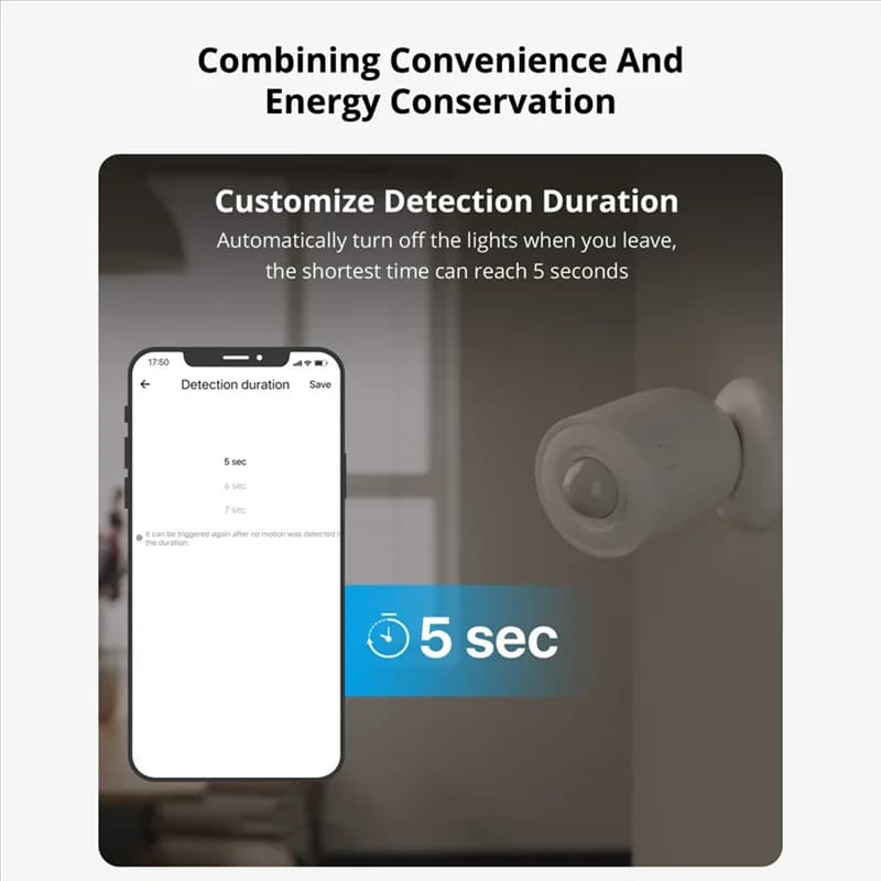 A10R Zigbee Sensore di movimento Sensore di presenza umana Allarme di rilevamento a infrarossi Smart Home per Alexa Google Home Smartthings Alice