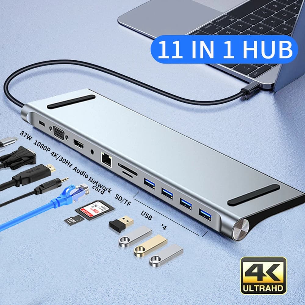 USB C HUB Laptop Docking Station To HDMI-compatible USB Hub Adapter Type C HUB for MacBook Pro Lenovo ThinkPad HP Dell XPS