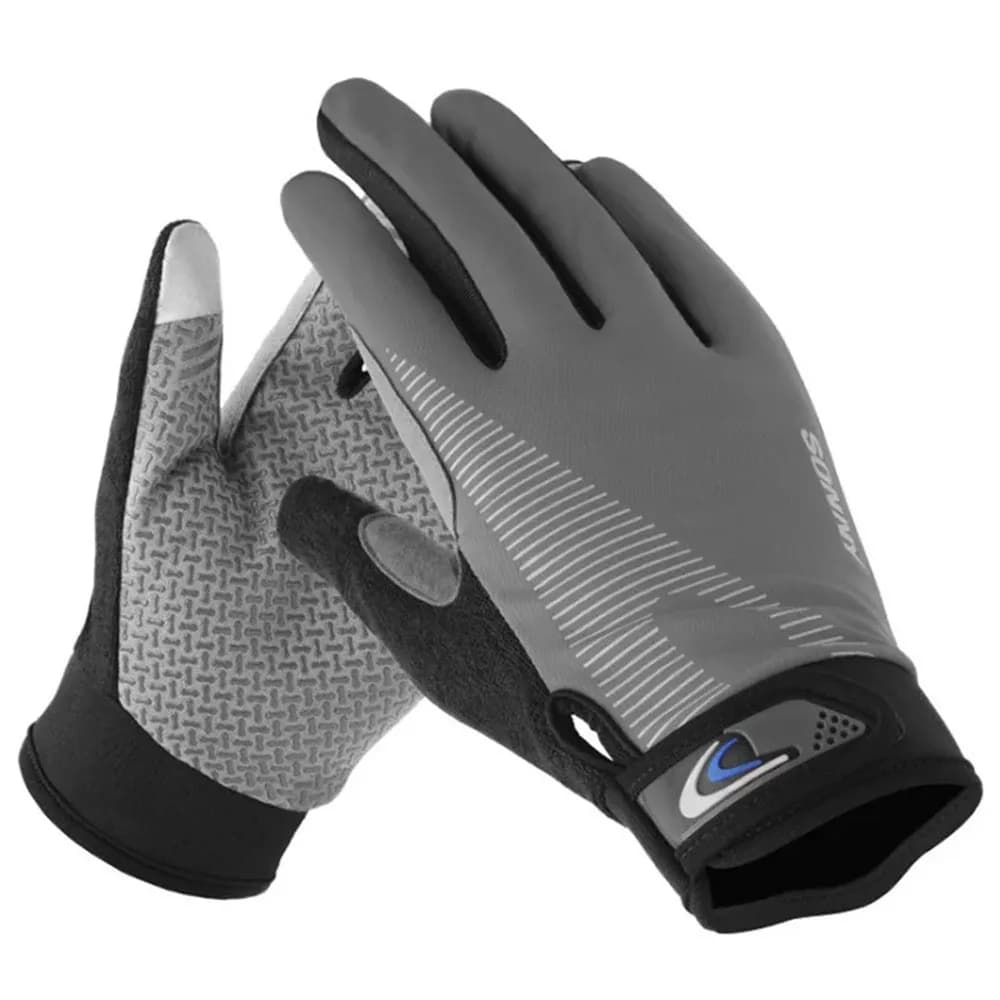 Guanti da Pesca Antiscivolo con Touch Screen, Guanti da Ciclismo a Dita Intere, Protezione per le Mani, Resistenti all'Usura, Guanti da Allenamento in Palestra