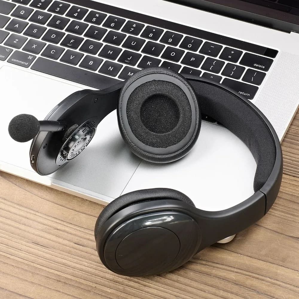 Replacement headphone ear cushions, protein leather sponge ear pads, for Logitech H800 wireless headphones