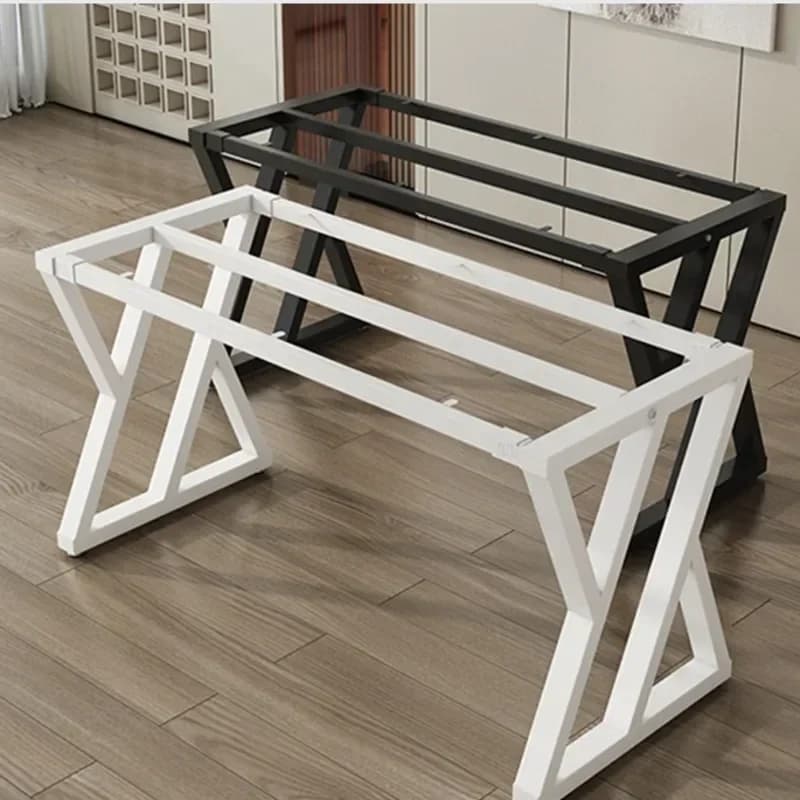 Piedino da tavolo in ferro laccato da forno Staffa da tavolo in metallo Scrivania per computer da ufficio Telaio in ferro Accessori per mobili Rack da tavolo