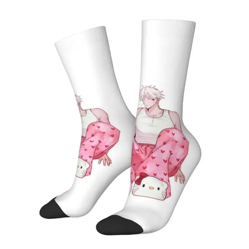 Personalized Socks S-Satorues G-Gojoes Men's Women's Socks Sports Basket Socks with 3D Printing