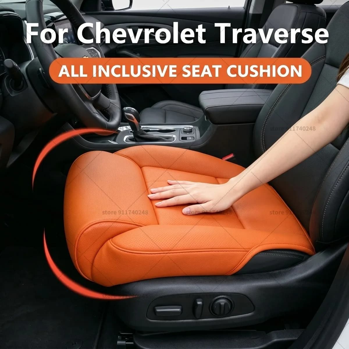 For Chevrolet Traverse Seat Leg Support Extension Cushion Thigh Support Pillow Memory Foam Leather Extender Interior Accessories