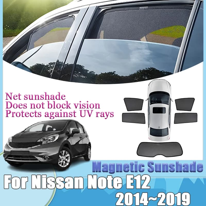 Per Nissan Note E12 Versa 2014-2019 Scudo di protezione Finestre Parasole per auto magnetiche Parabrezza Isolamento termico Accessori auto