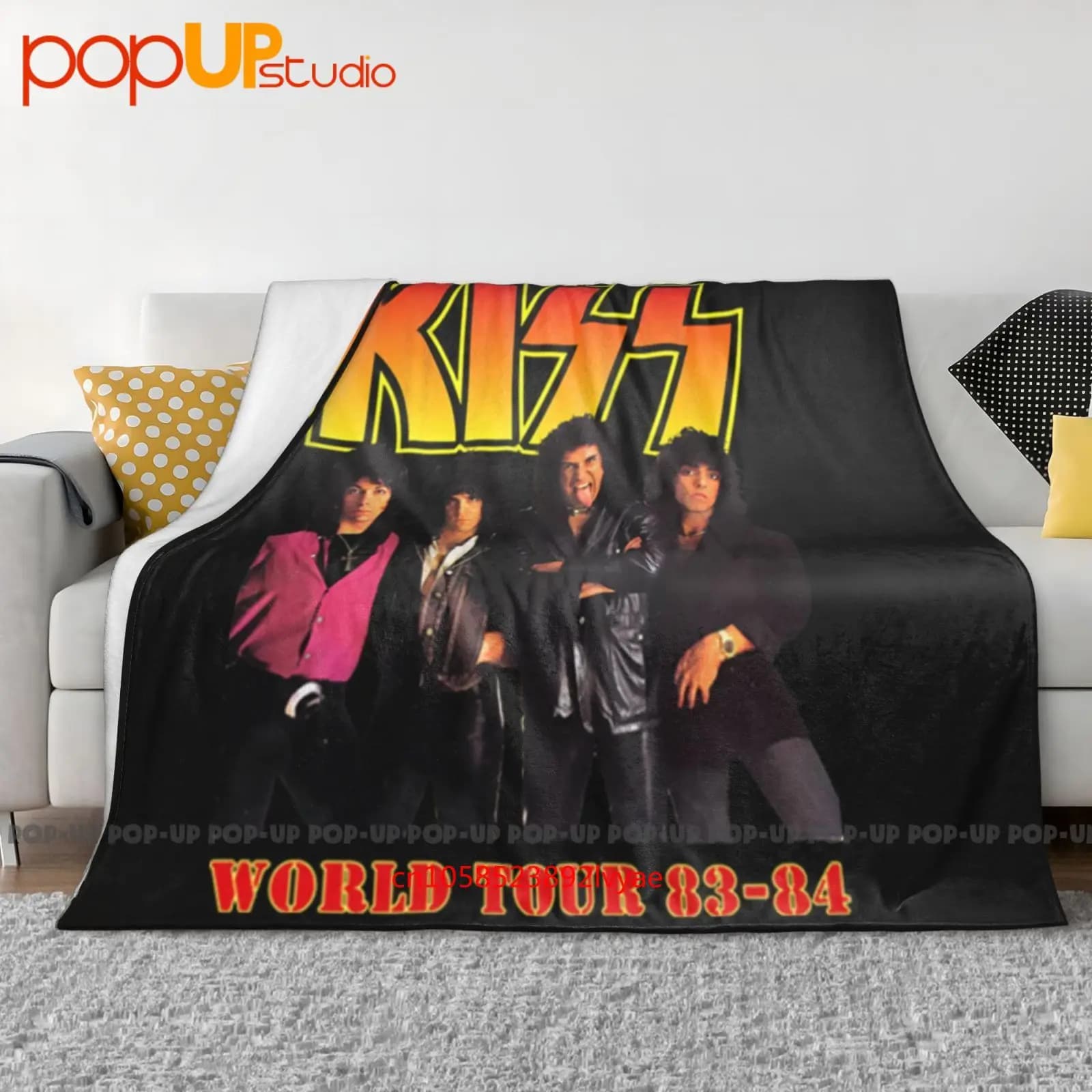 Kiss All Hell'S Breakin'Loose World Tour Coperta ultra morbida trapunta invernale Copridivano Copriletto