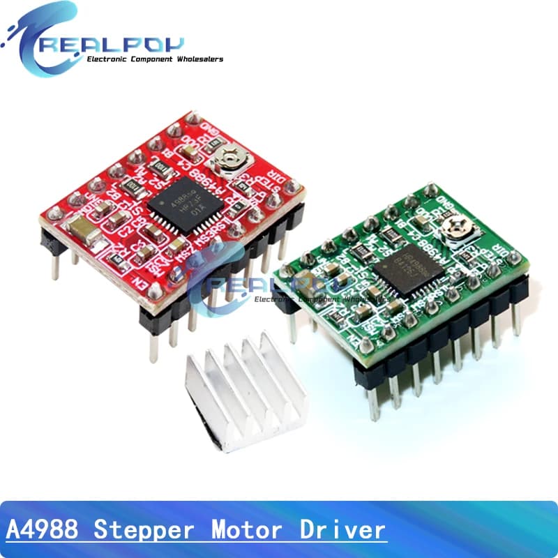Accessories for 3D printer parts CNC Reprap pololu A4988 module Driver step-by-step motor with heat sink for ramps 1.4 for arduino