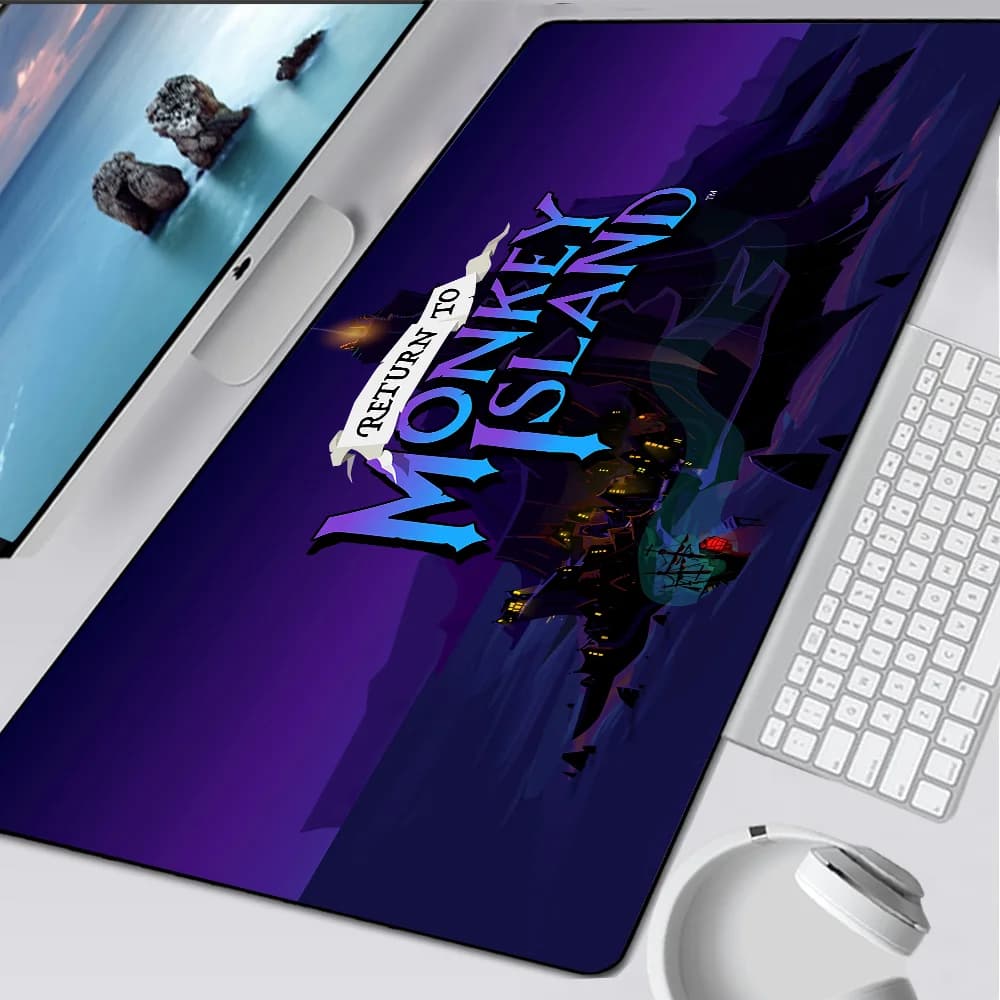 Ritorno a Monkey Island Tappetino per mouse da gioco di grandi dimensioni Tappetino per mouse per computer Tappetino per mouse per PC Gamer Tappetino per mouse per laptop Tappetino per tastiera Tappetino per scrivania
