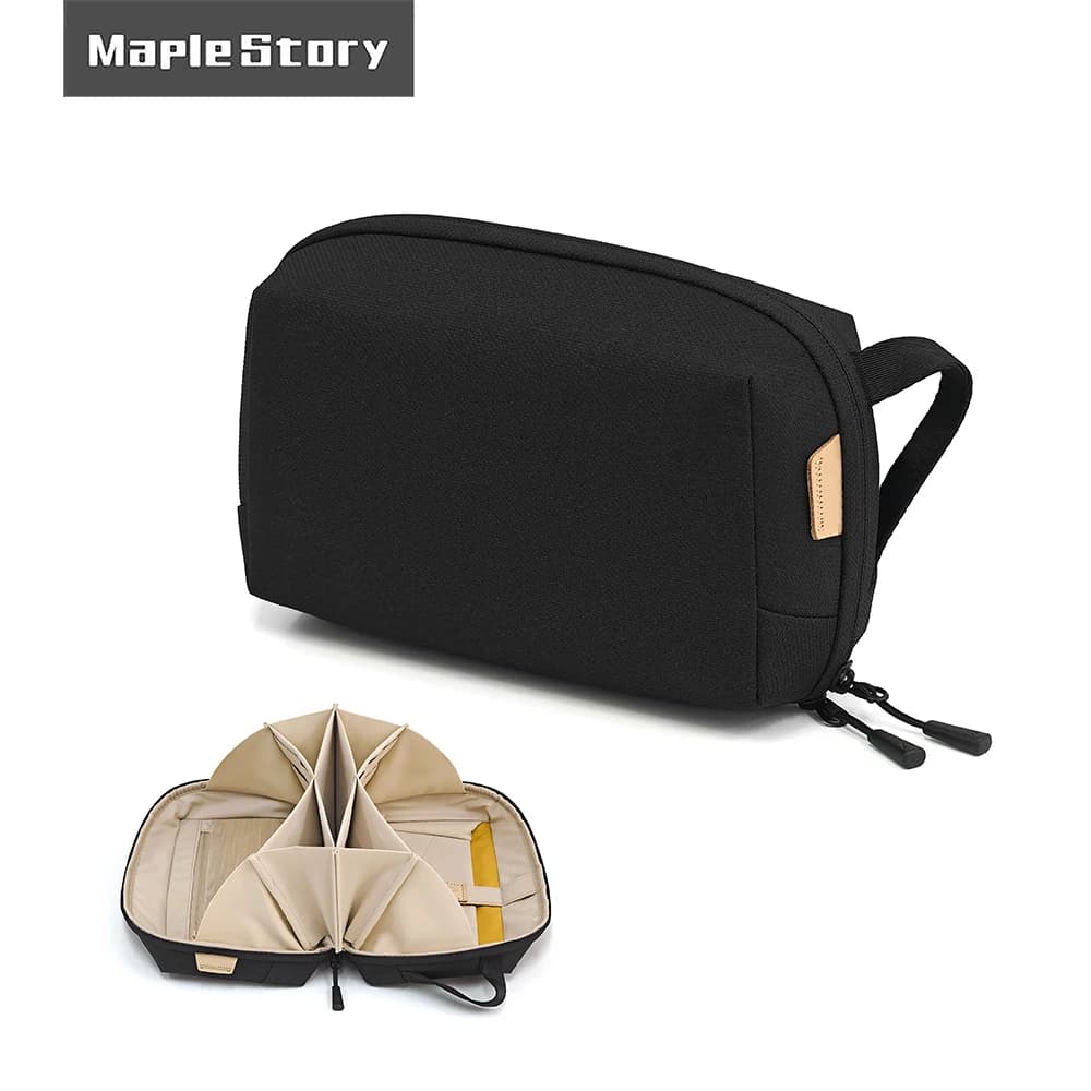 Organizzatore di Cavi da Viaggio, Borsa Portacavi Impermeabile, Organizzatore Elettronico Digitale Portatile, Borsa per Cavi USB e Caricabatterie