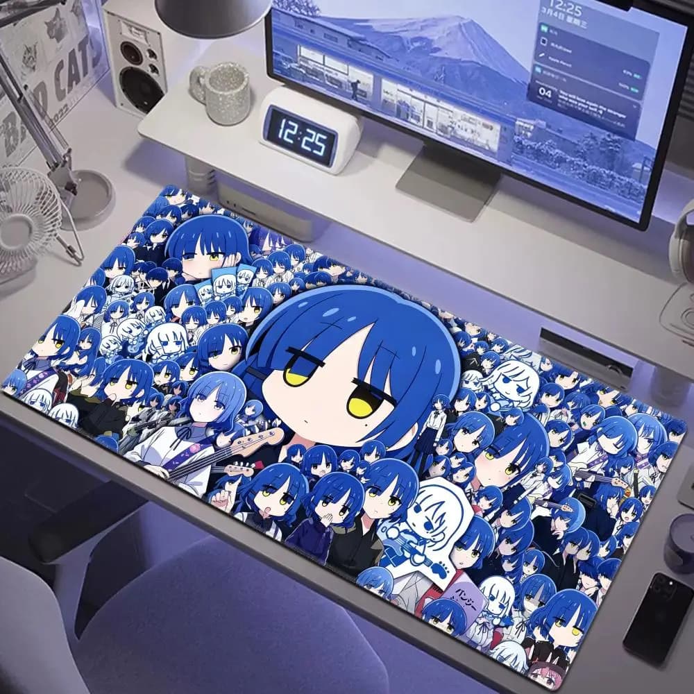 Anime Bocchi The Rock! Kawaii Girl Mouse Pad Large Gaming Mouse Pad Lock Edge Thickened Computer Keyboard Table Desk Mat HYBXAXC
