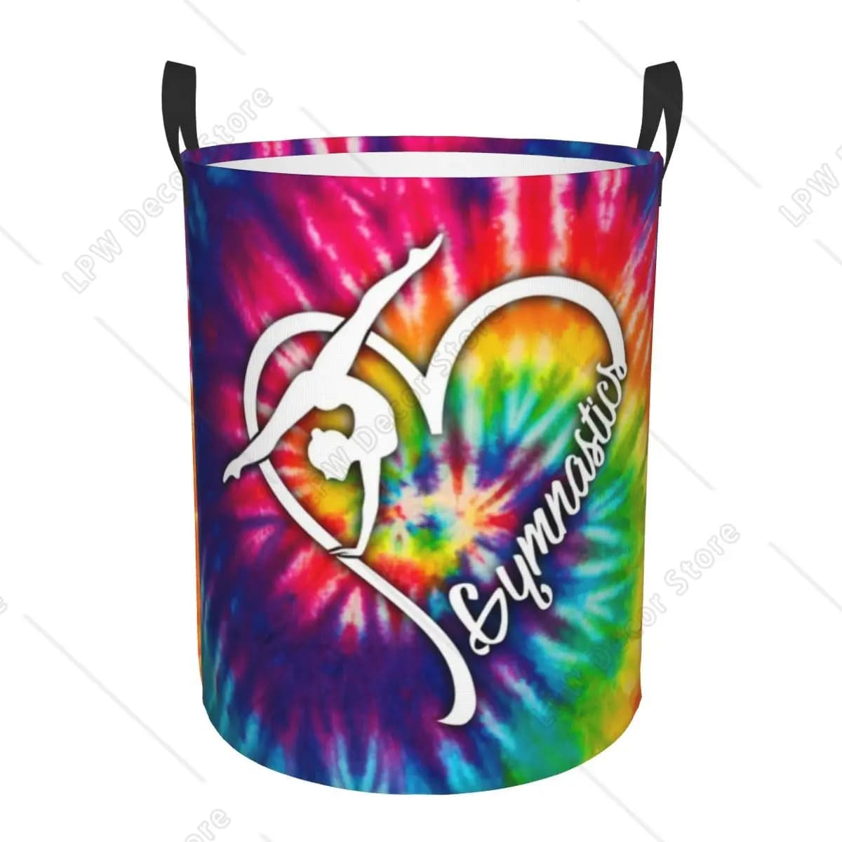 Foldable linen basket for rhythmic gymnastics, bed linen basket for children