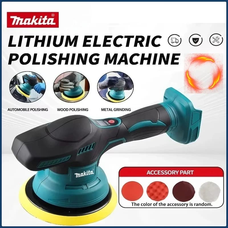 Lucidatrice per auto senza fili per ceratura elettrica Makita a 8 marce Lucidatrice per lucidatura senza fili per batteria Makita