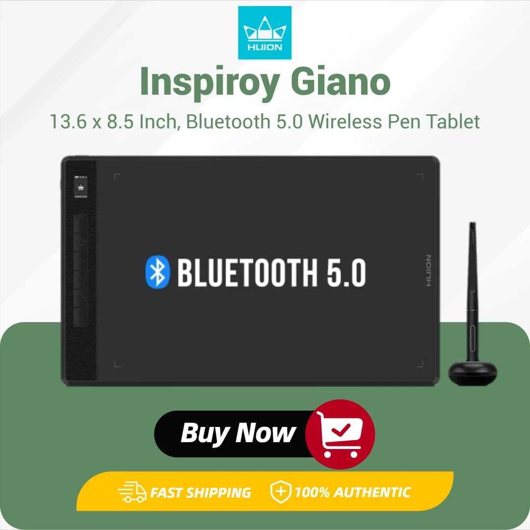 13.6x8.5 pollici HUION G930L Wireless Graphics Tablets Inspiroy iano Drawing tablet connessione Bluetooth con Pentech 3.0 Stylus
