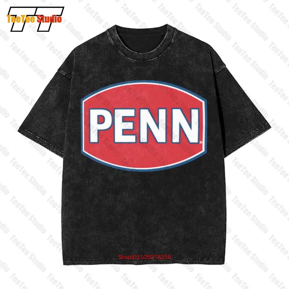 Penn Fishing Gear Reel Rod T-shirt oversize vintage V0BJ