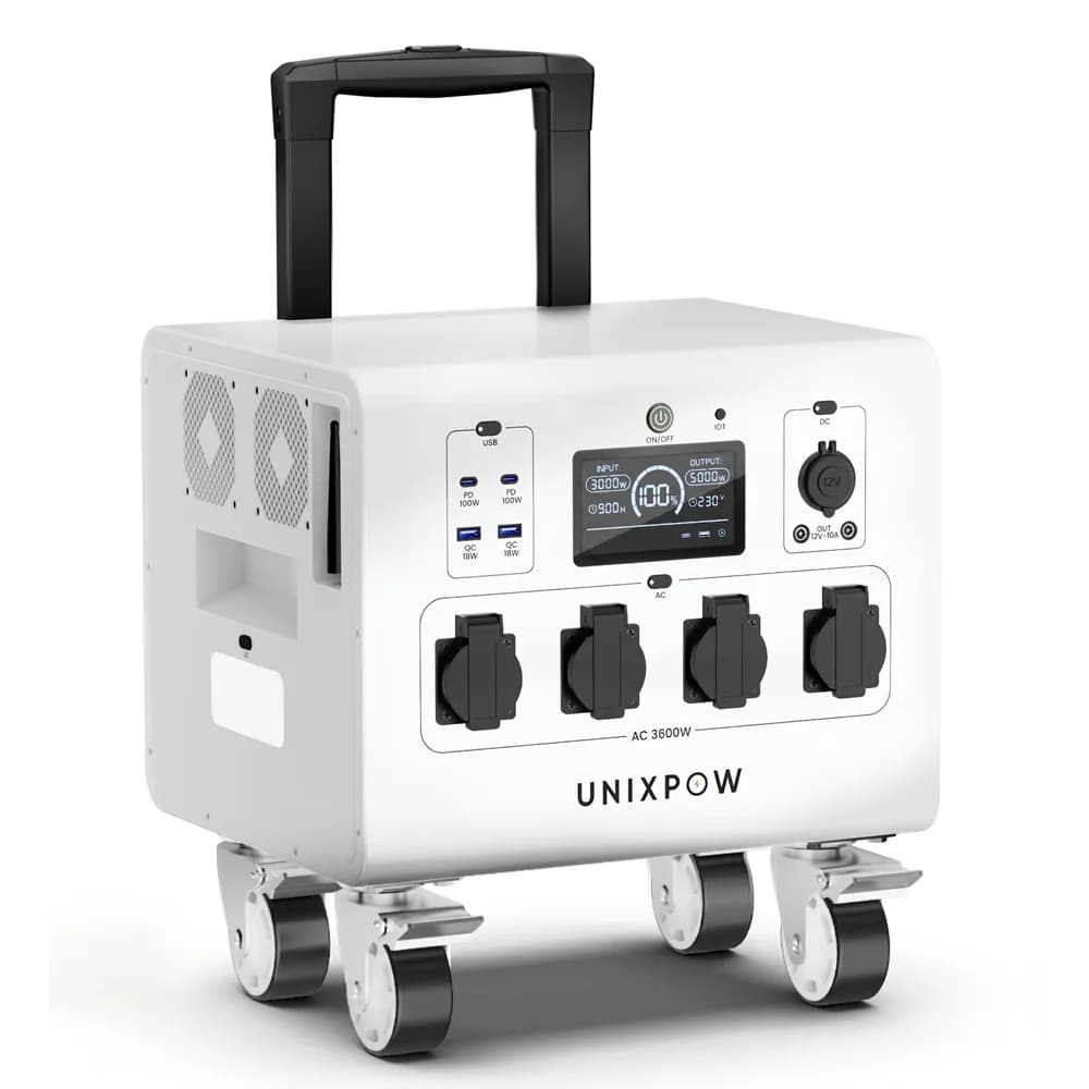 Portable Power Station with Solar Panels 6000W 6092.8WH Large Capacity Solar Power Generator Home Emergency