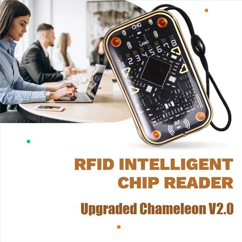 Emulatore lettore di chip intelligente RFID CEA Chameleon Ultra V2.0 + portachiavi 4XUID 125Khz 13,56Mhz Decodifica scheda Duplicatore NFC