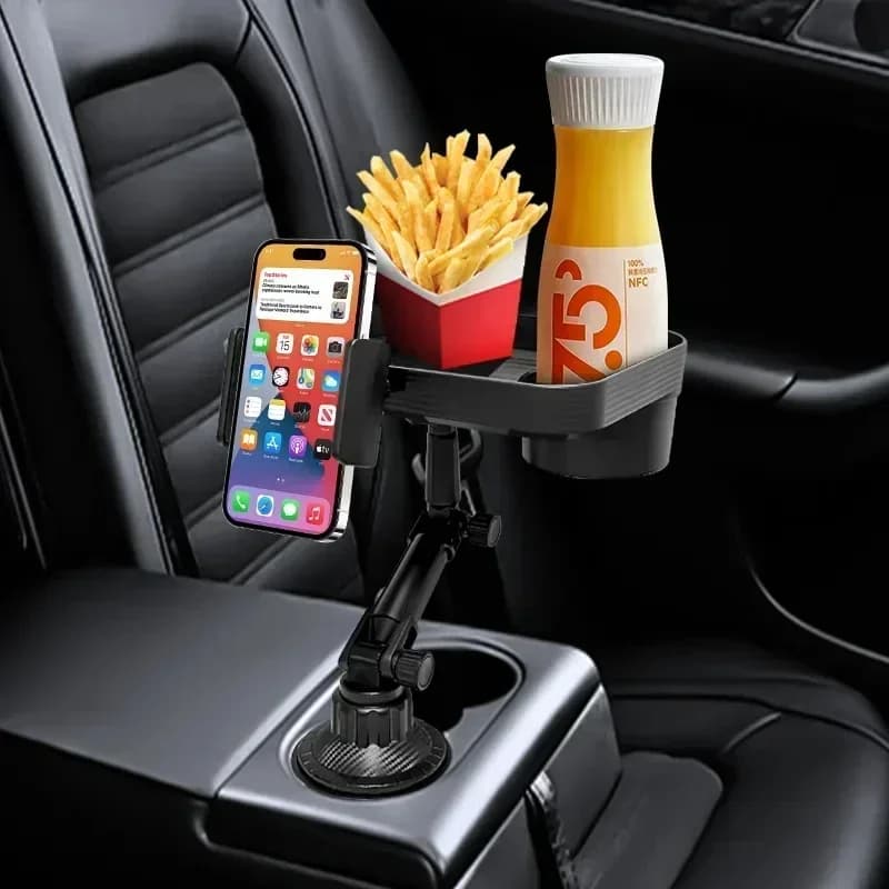 Support for phone carriers for cars with 360 rotation Table support Food Slot Organized Accessories for adjustable drinks for smartphones