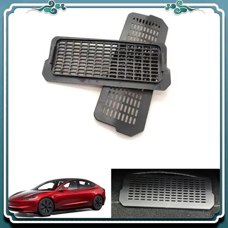 ABTU-For Tesla Model 3 Highland 2024 Car Air Outlet Protector Cover Under Seat Anti-Dust Grille Decor Parts