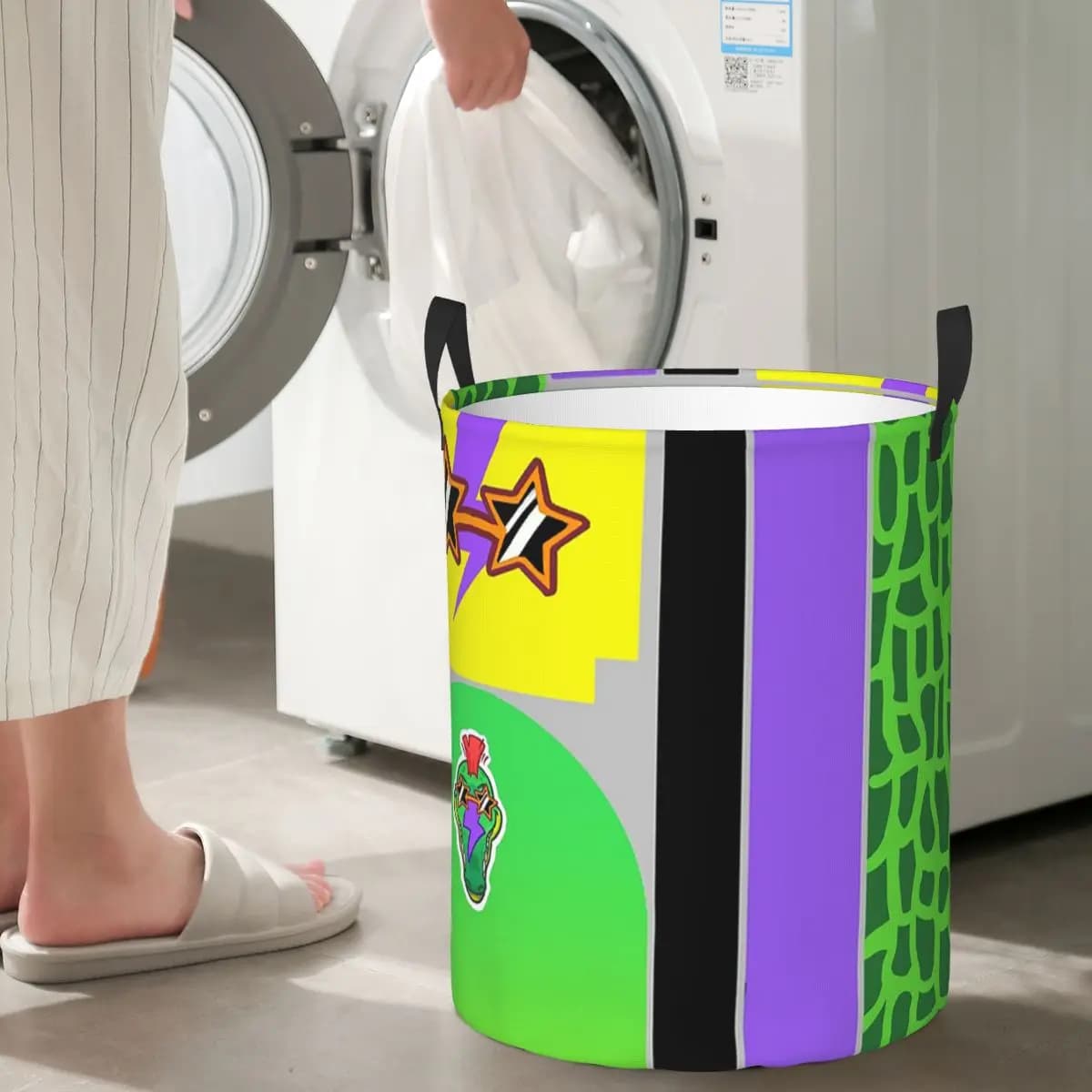 Montgomery Gator Fazbear Entertainment Cesti per la biancheria pieghevoli, cestini per vestiti sporchi, cestini per riporre oggetti vari, borsa organizer per la casa