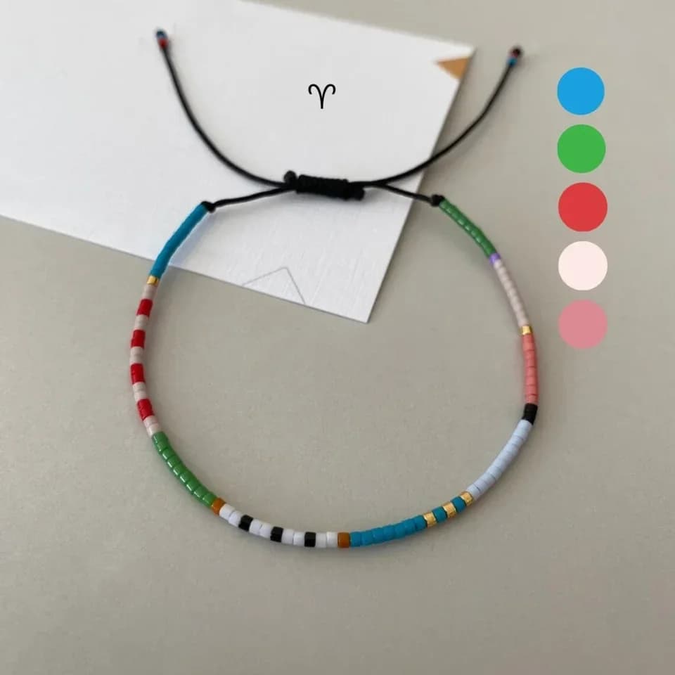 Colorful Y2k Beaded Bracelet for Women Handmade Jewelry Gift Pulseras Accessory