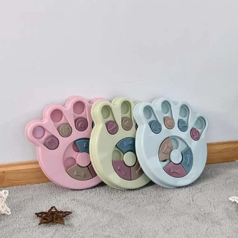 Animali domestici Cibo per cani Giradischi Ciotola per mangiatoia Puzzle Anti-stocar Ciotola per mangiare lento Fornitura per l'alimentazione degli animali domestici