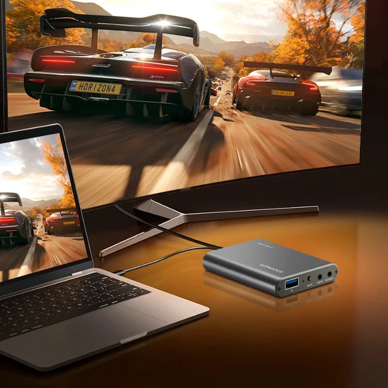Per SOULMATE CM03 Scheda di registrazione live con acquisizione video HD 4K dedicata per giochi PS5 per tablet con fotocamera per telefoni cellulari con interfaccia USB