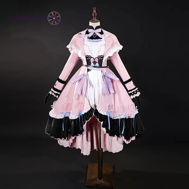 1/3Delusion Store Arknights Eyjafjalla Costume Cosplay Bel Vestito Cos Gioco Anime Uniforme Del Partito Hallowen Gioca Ruolo Vestiti