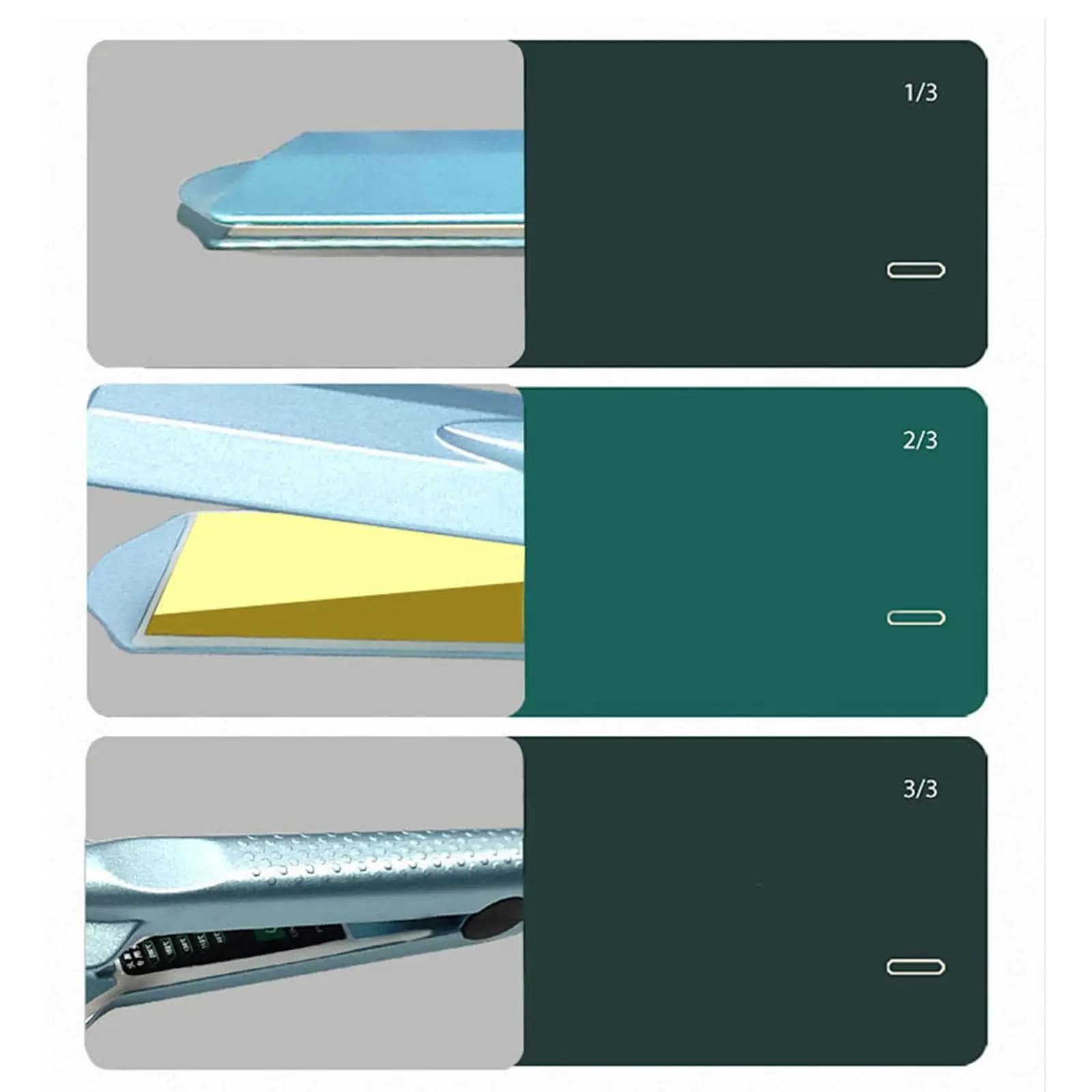 Mini Professional Hair Plate, Ferro Arricciacapelli Rapido Anti-Crespo for Straight Hair or Ricci at Home
