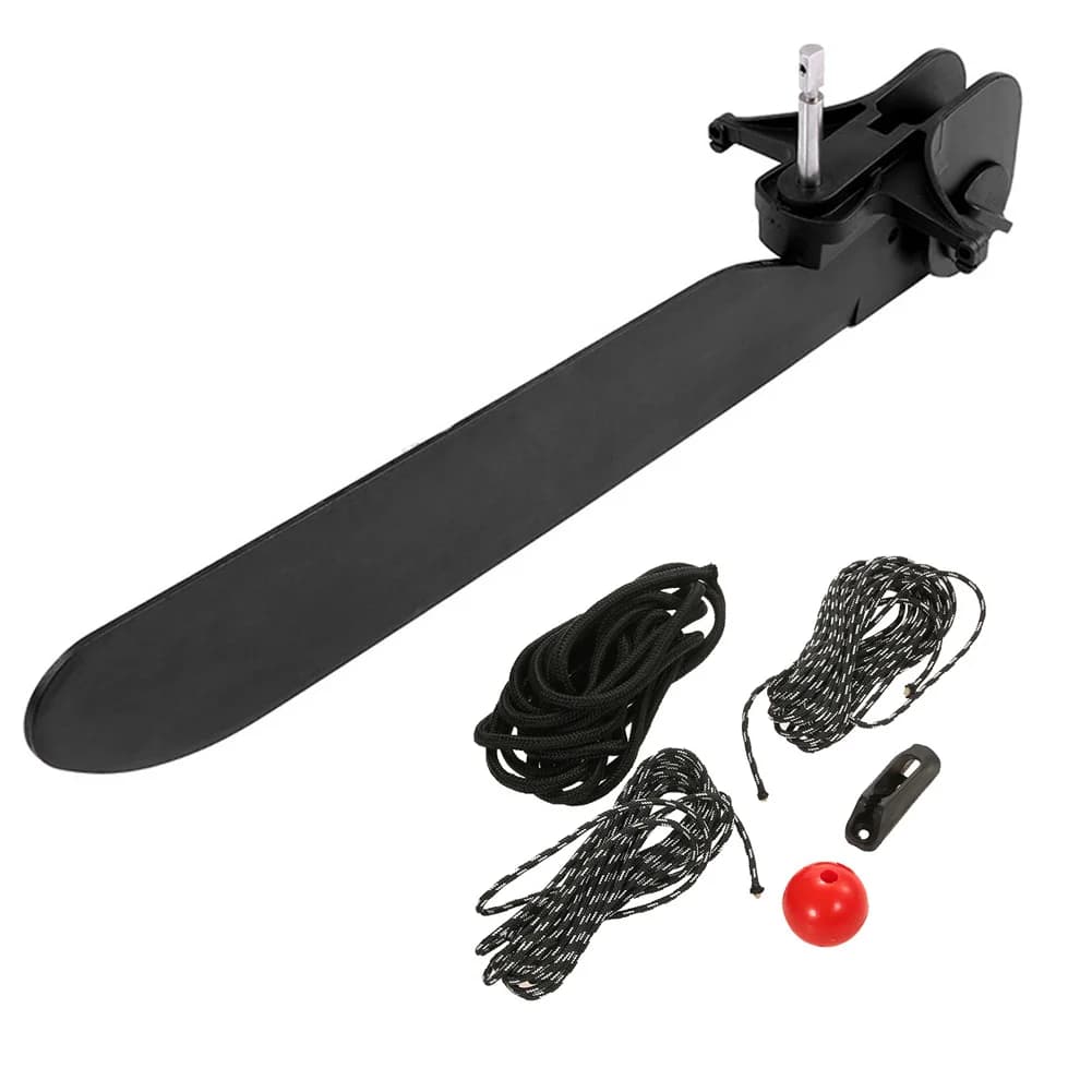 6 pz 51x7.5 cm Kayak Coda Canoa Timone Direzione Piede Controllo Sterzo Kit di Attrezzi Nylon Barca Kayak Accessori Corda Timone Sfera fibbia