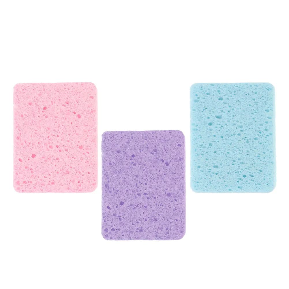 Set of 3 Ultra Absorbent Drawing Sponges, Rectangular Sponges in Box, Brush Cleaning Pad, Watercolor Painting Cleaning Tool