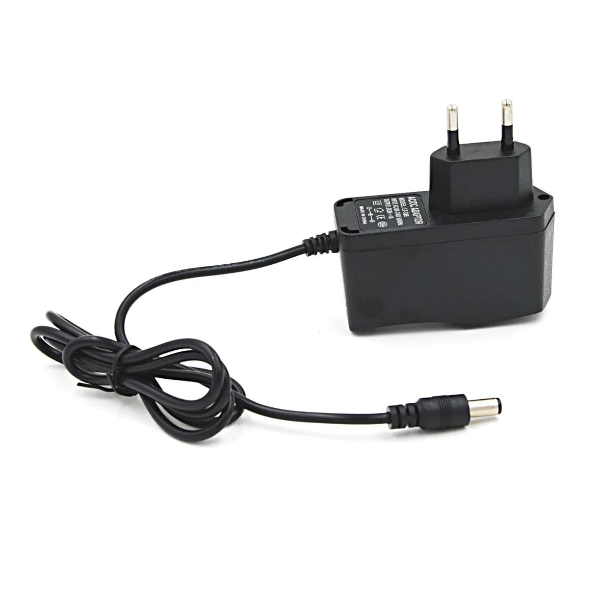 Adattatore di Alimentazione 9V 1A con Spina EU, Custodia in Plastica Resistente all'Usura per Telecamere CCTV, Strisce LED, Apparecchiature Digitali Intelligenti