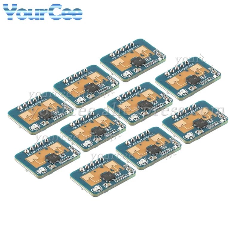20 pz/5 pz Sensore di Presenza Umana 24 GHz HLK-LD2410C LD2410C Modulo Radar a Onde Millimetriche Rilevamento Movimento Battito Cardiaco Senza Contatto