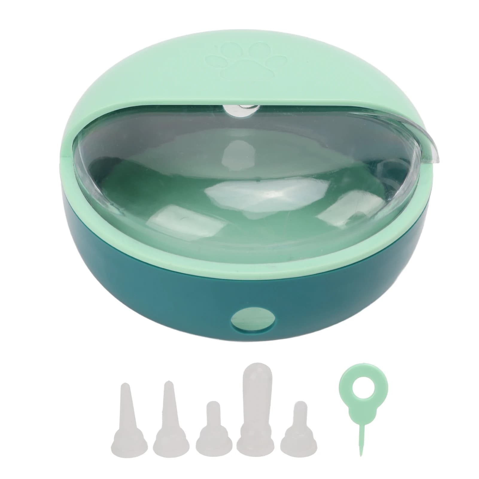 Ciotola per l'alimentazione di animali domestici con 5 capezzoli in silicone simulato di grado alimentare per conigli, cuccioli e gattini