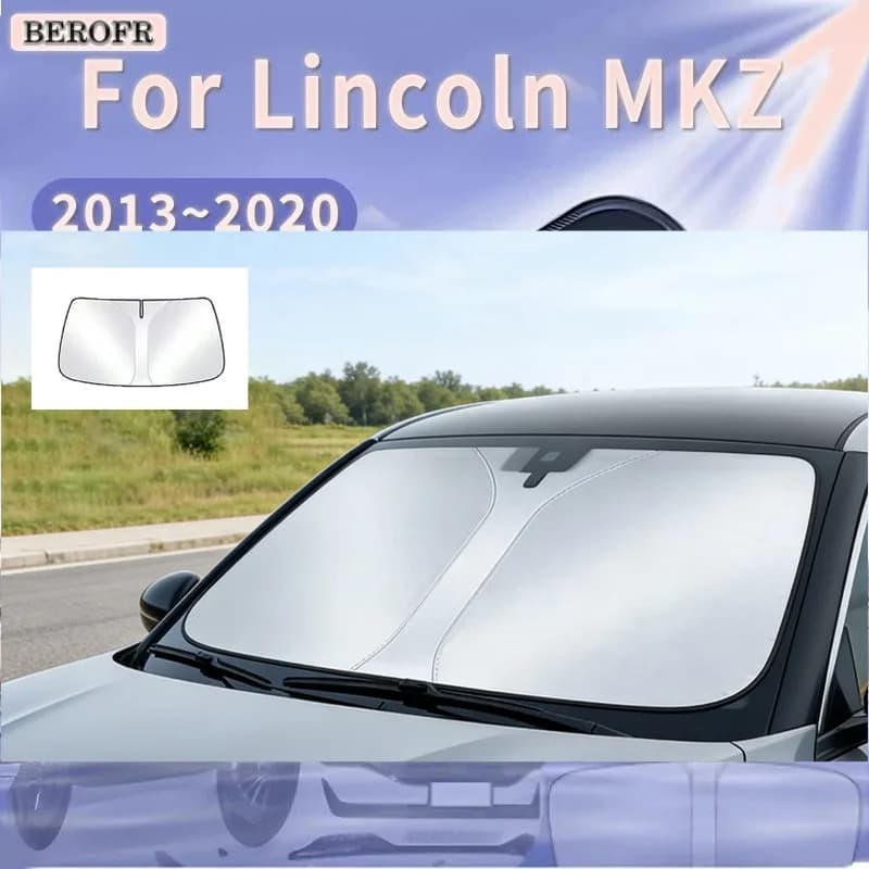 Foldable Car Sun Visor For Lincoln MKZ 2013~2020 2016 Front Windshield Sunshade Heat Insulation Summer Cooling Auto Accessories