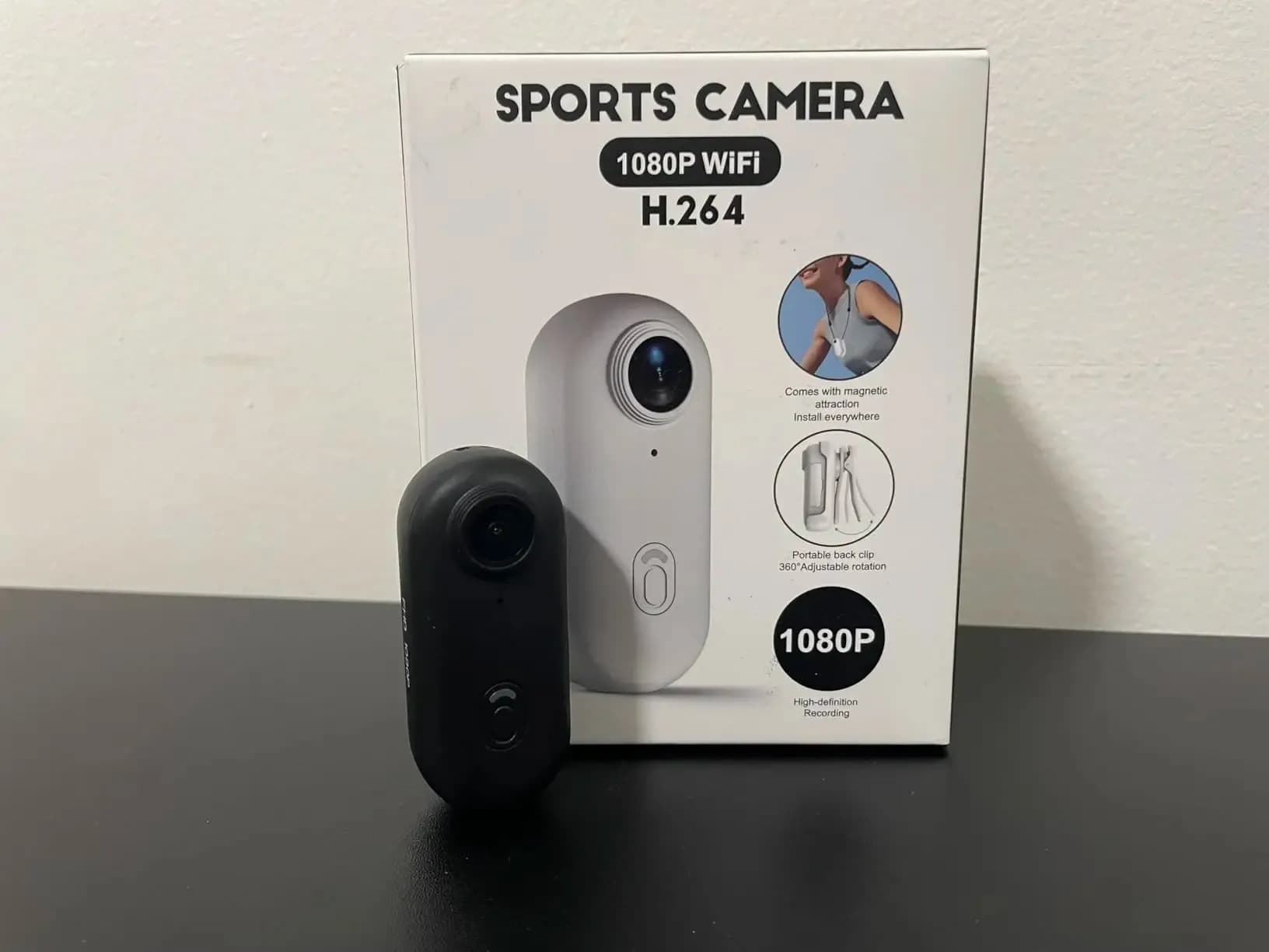 1080P FHB Mini Body Camera Premium portatile indossabile Action Body Camera dimensione pollice registrazione impermeabile fotocamera indossata dal corpo