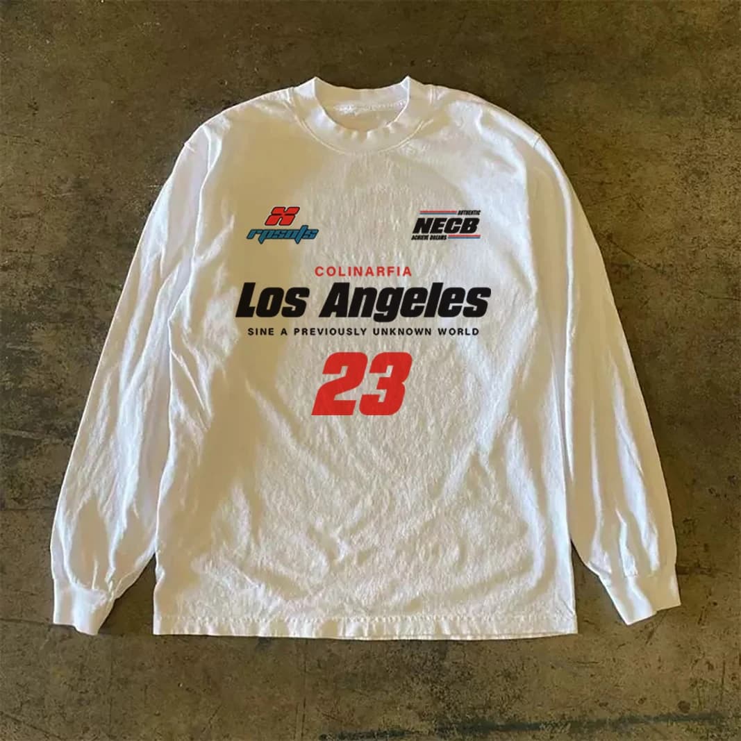 Heavyweight 310gsm Pure Cotton Long Sleeve T-Shirt American Retro Style Oversize Streetwear Versatile Comfortable round Neck Top