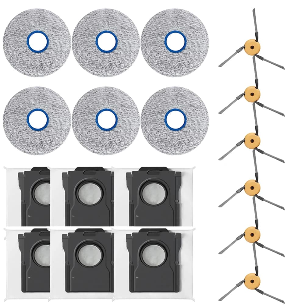 Essential For DREAME For X60-Max Robot Vacuum Accessories: Brushes Mop Pads & Bags Cleaning Tools Home-Appliance Parts