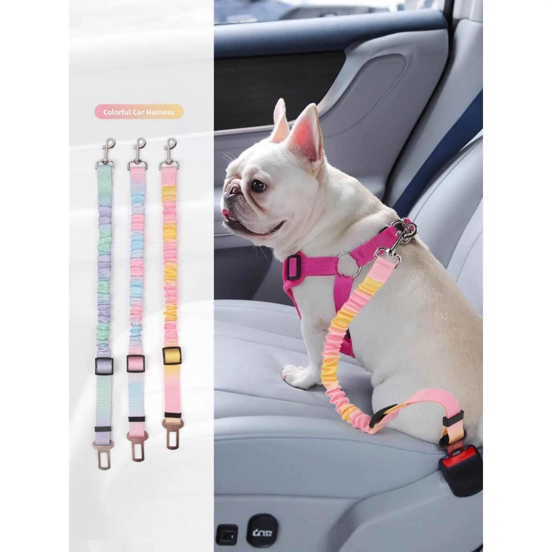Car Safety Belt for Dogs Pet Leash Traveling Rope Car Fixed Small Dog Outing Car Ride Pet Traction Rope Dog Walking Rope