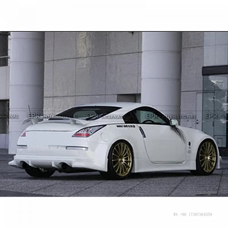Suitable for Nissan 350z modified cars. Devil Z33 resin fiber lip small spoiler VL model rear diffuser