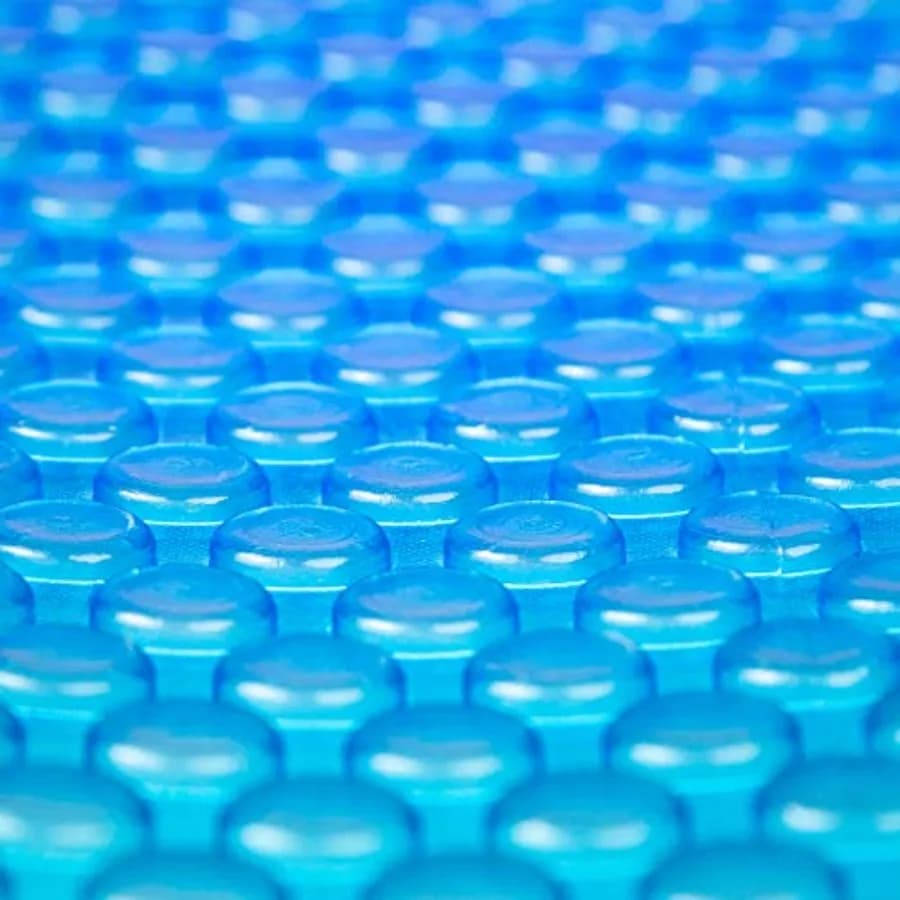 Coperta solare NS110 da 8 mil per piscine rotonde fuori terra Copertura per piscina blu ad alta efficienza energetica da 18 piedi per ritenzione del calore e evaporazione Re