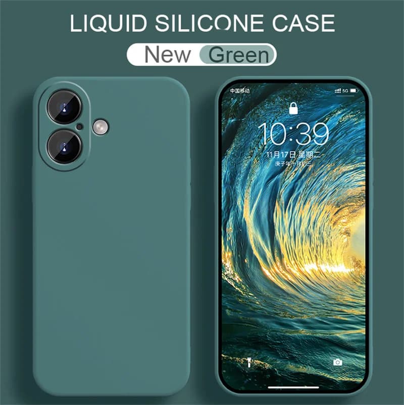 Luxury Original Liquid Silicone For iPhone 16 Pro Max 15 14 13 12 11 Pro Max Mini Plus X XR 7 8 Plus colorful fashion Cover