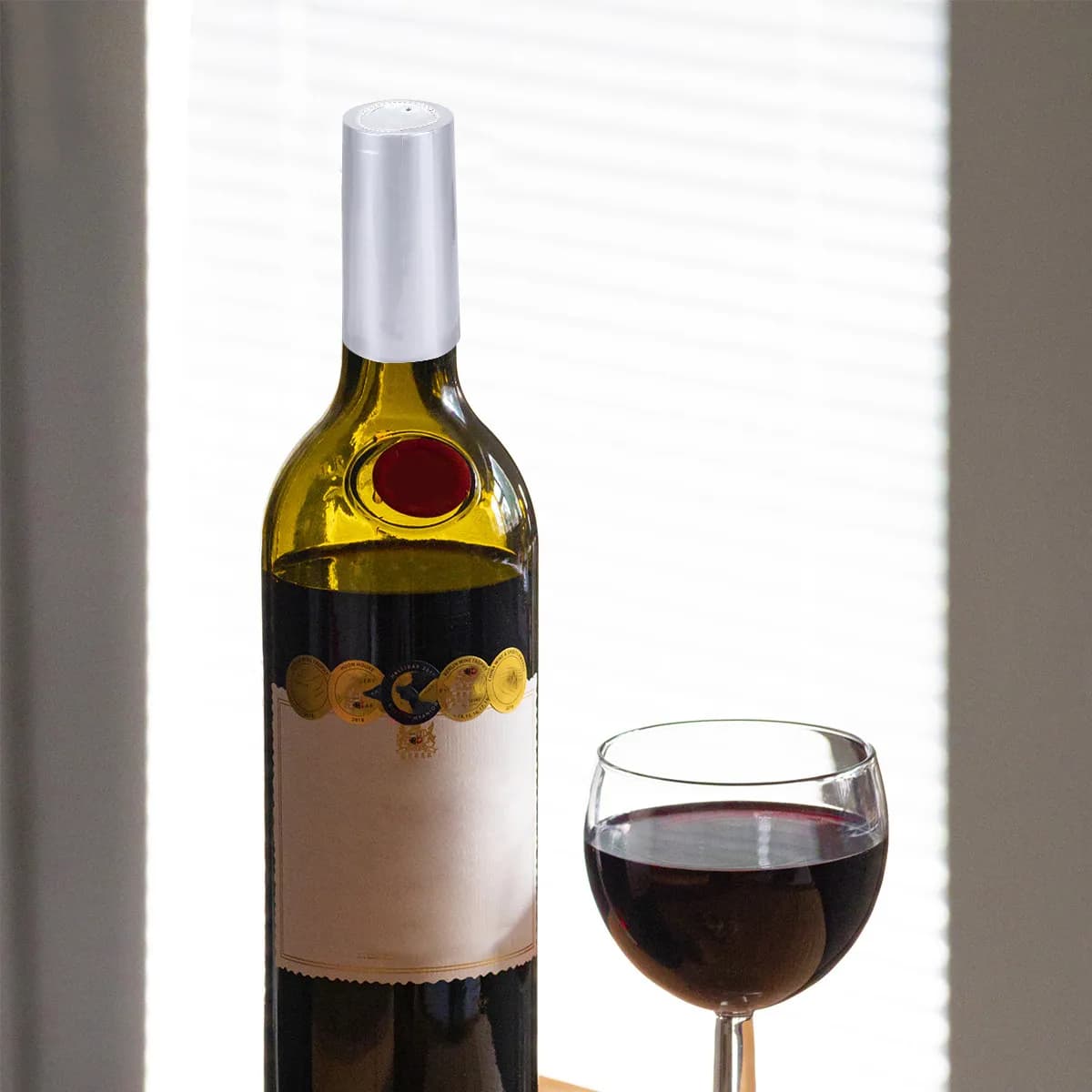 100 Pezzi Tappi Termoretraibili per Vino, Capsule Sigillanti in Plastica per Bottiglie con Tappo in Sughero, Perfette per l'Applicazione con Asciugacapelli